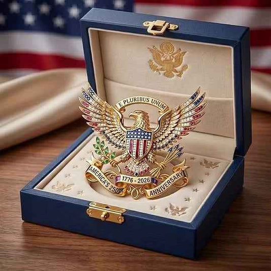 🇺🇸 America 250th Patriotic Eagle Pin | Limited Edition 1776–2026