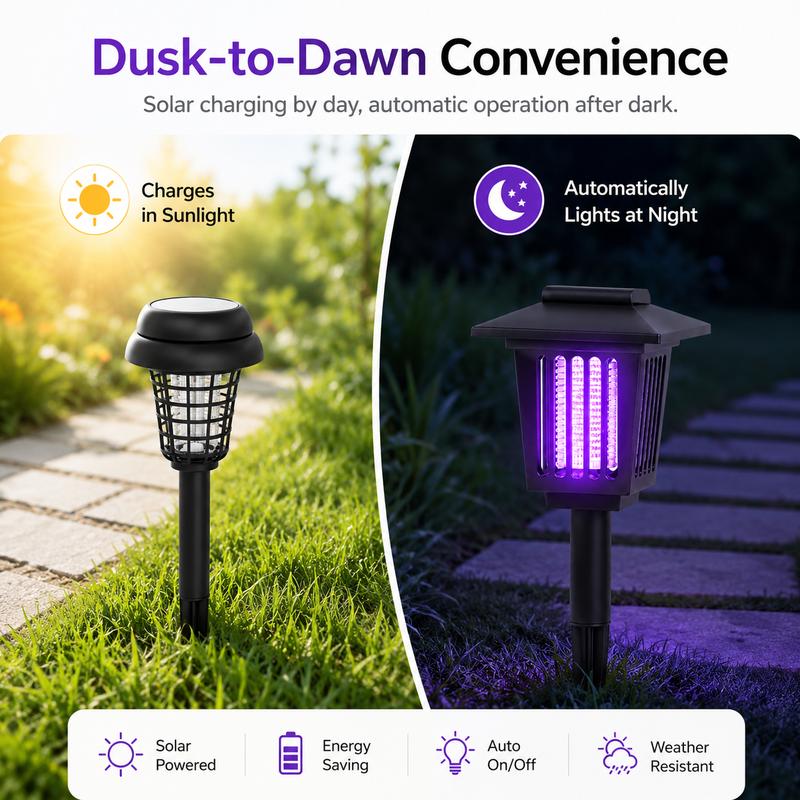 🔥Last Day 50% OFF ✨Solar Mosquito Zapper Light