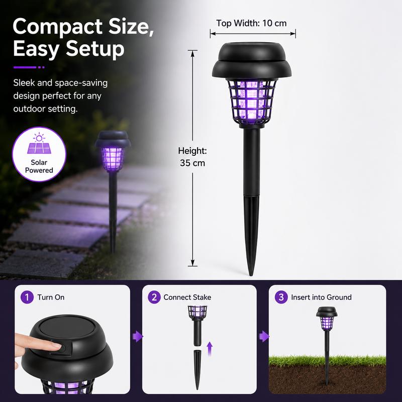 🔥Last Day 50% OFF ✨Solar Mosquito Zapper Light