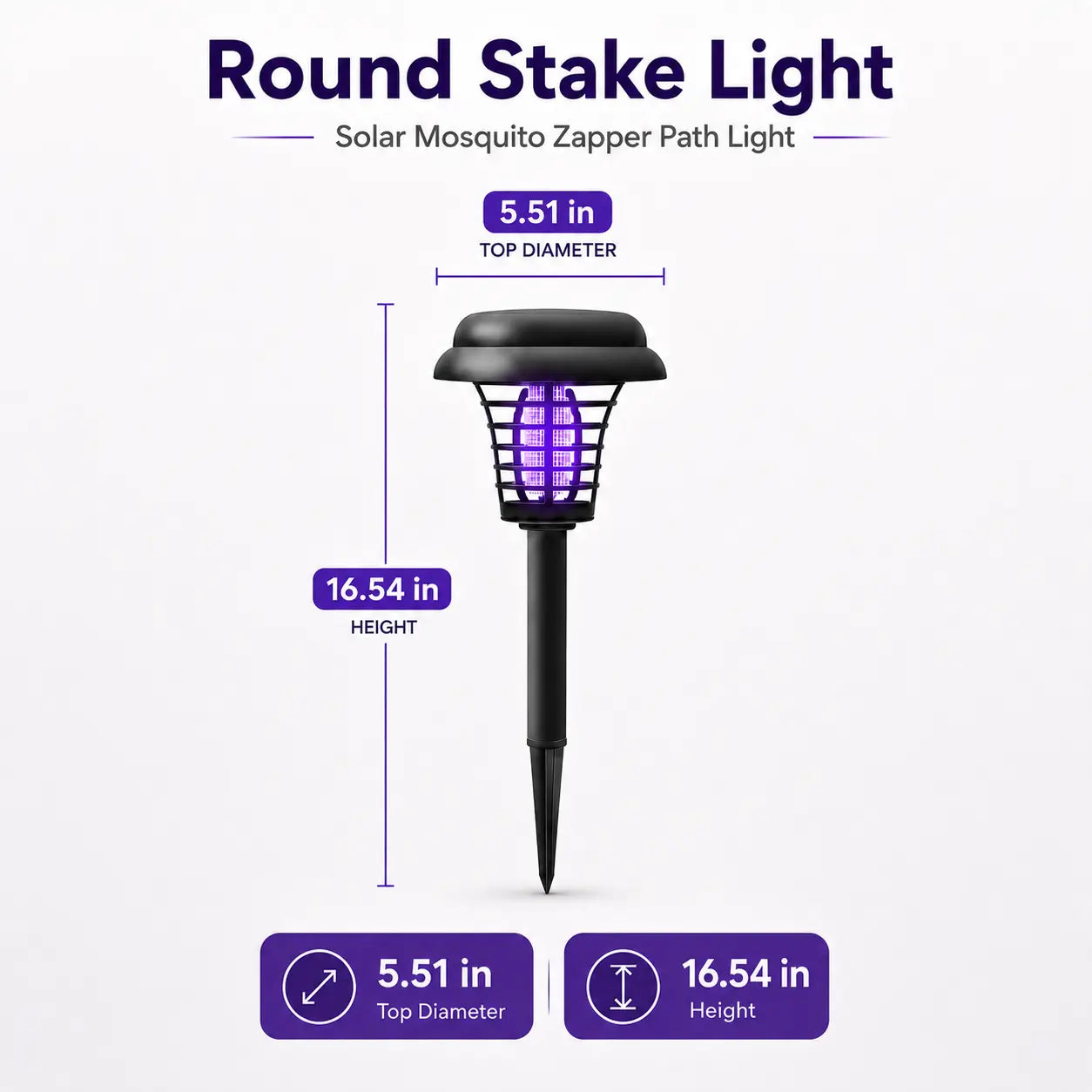 🔥Last Day 50% OFF ✨Solar Mosquito Zapper Light